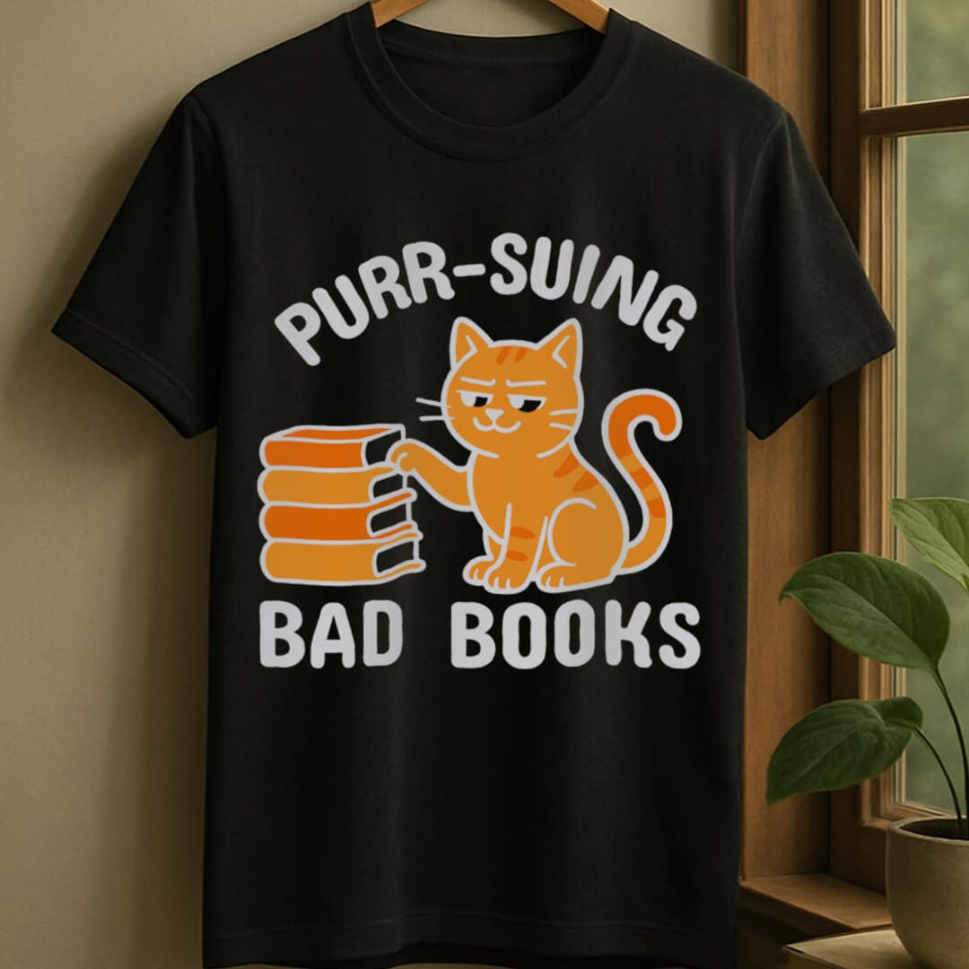 Black / S Bad books t-shirt