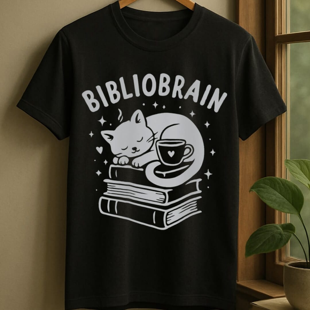 Black / S Bibliobrain t-shirt