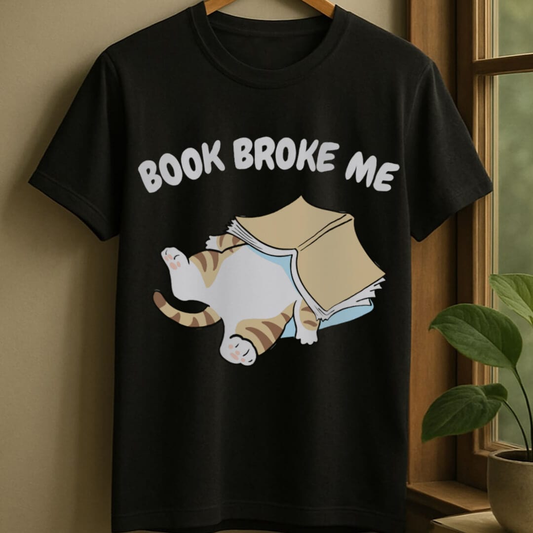 Black / S Book broke me t-shirt
