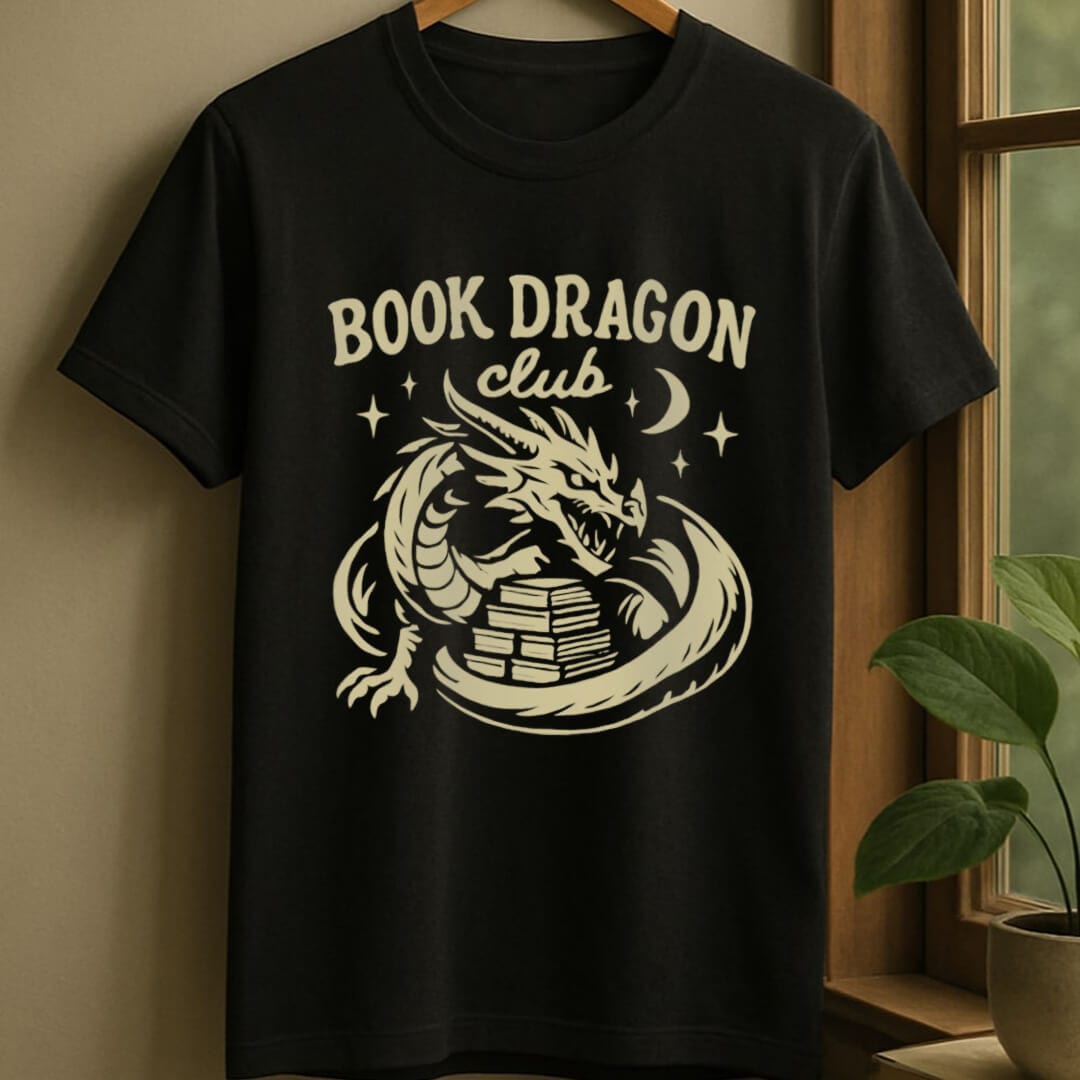 Black / S Book dragon club t-shirt