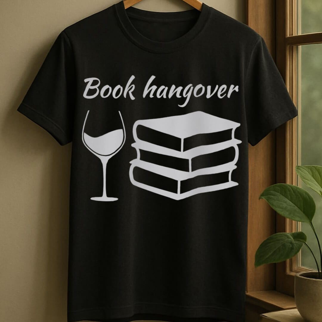 Black / S Book hangover t-shirt
