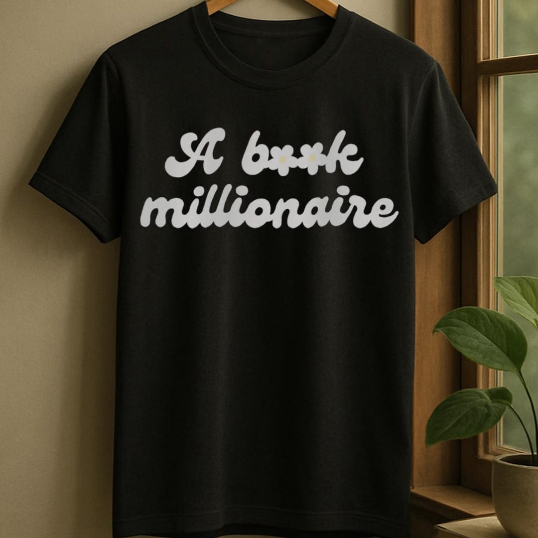 Black / S Book millionaire t-shirt
