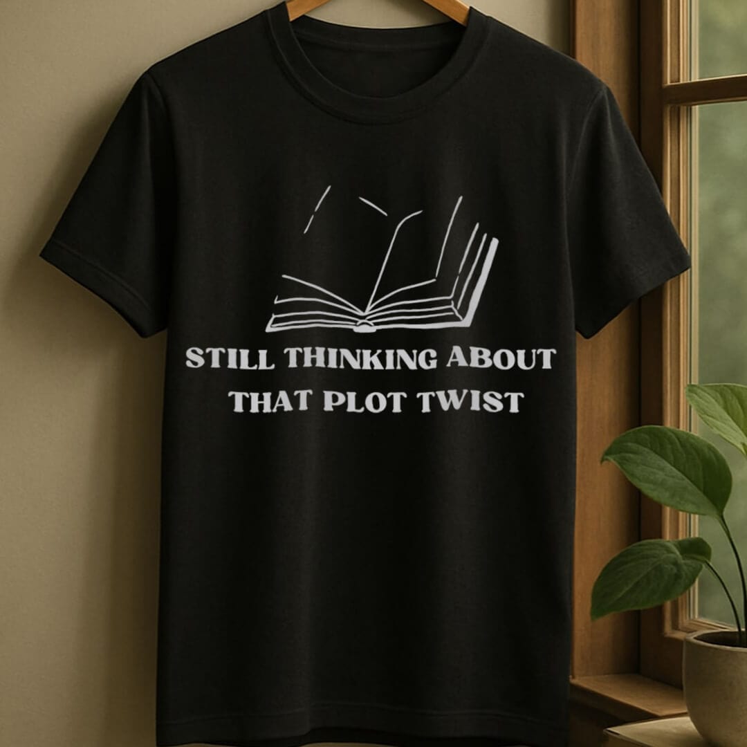 Black / S Book plot twist t-shirt