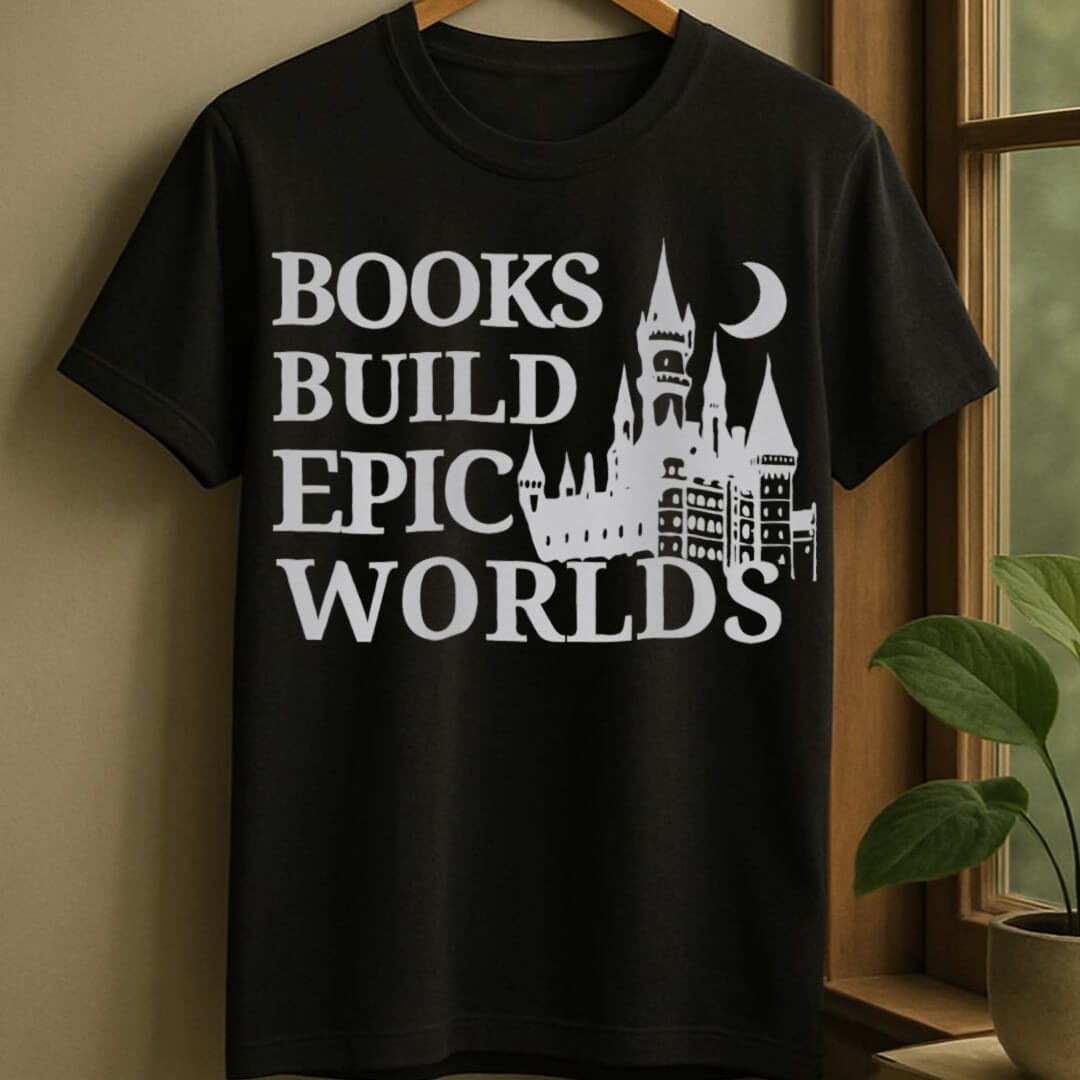 Black / S Book world t-shirt