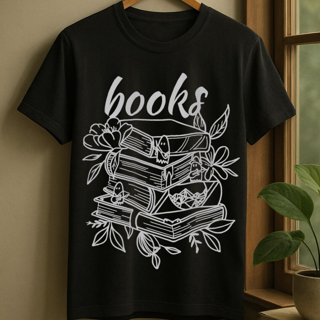 Black / S Books t-shirt