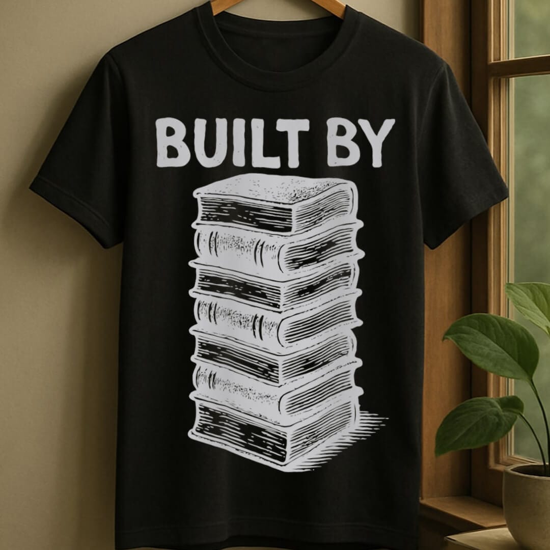 Black / S Built by books t-shirt