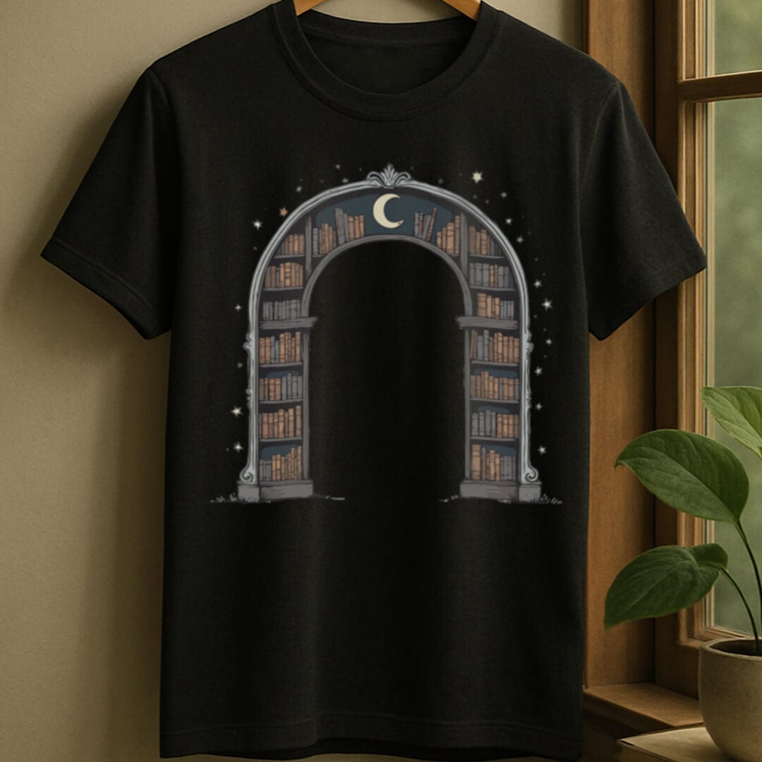 Black / S Celestial archives t-shirt