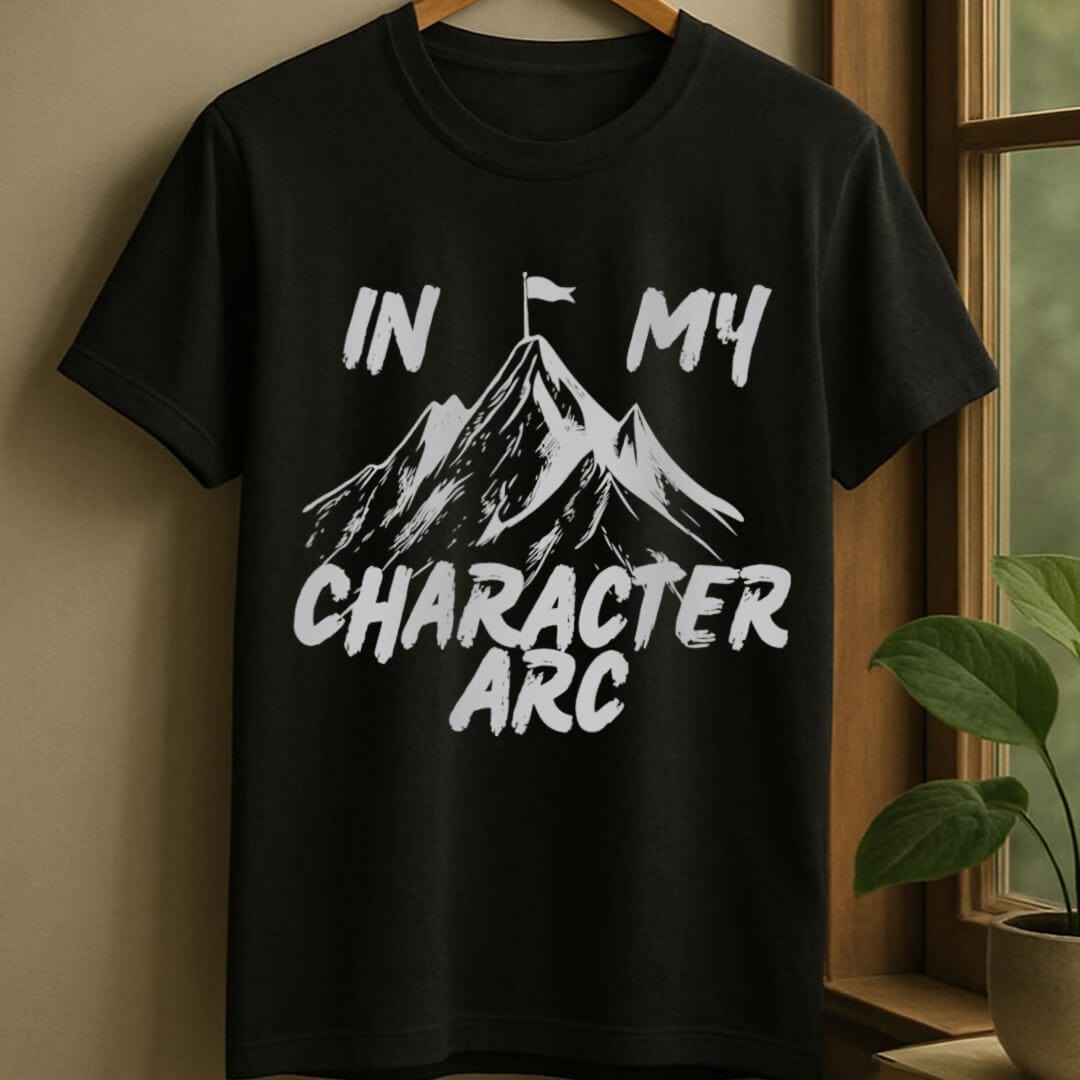 Black / S Character arc t-shirt