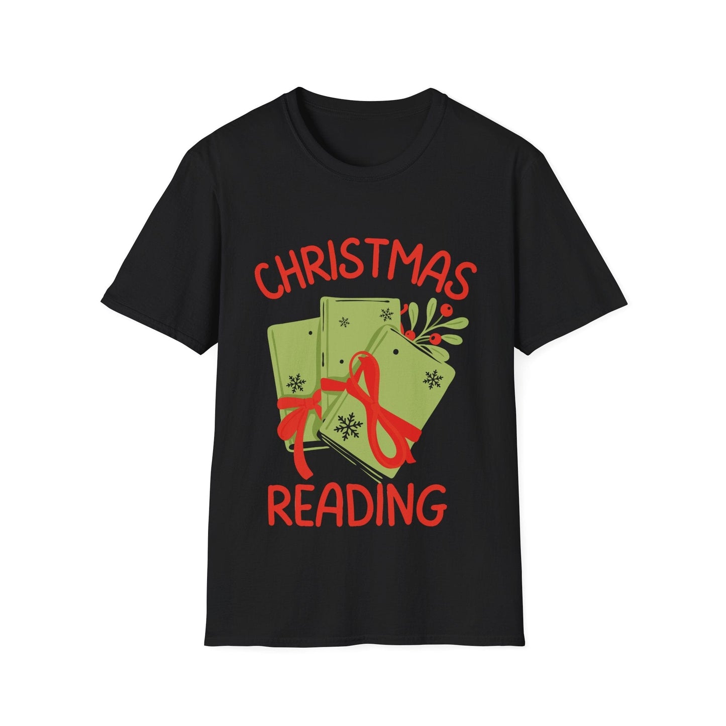 Black / S Christmas reading t-shirt
