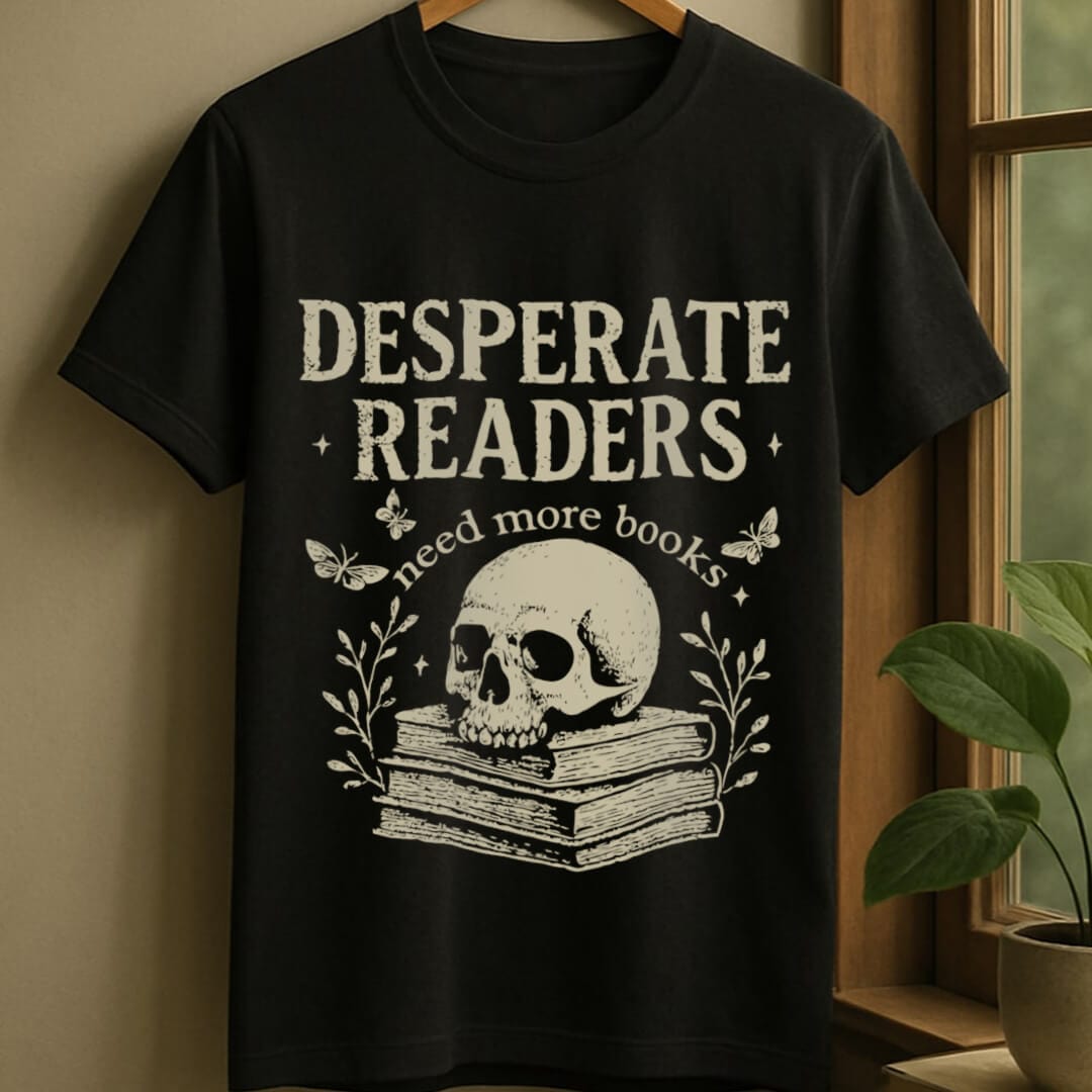 Black / S Desperate reader t-shirt