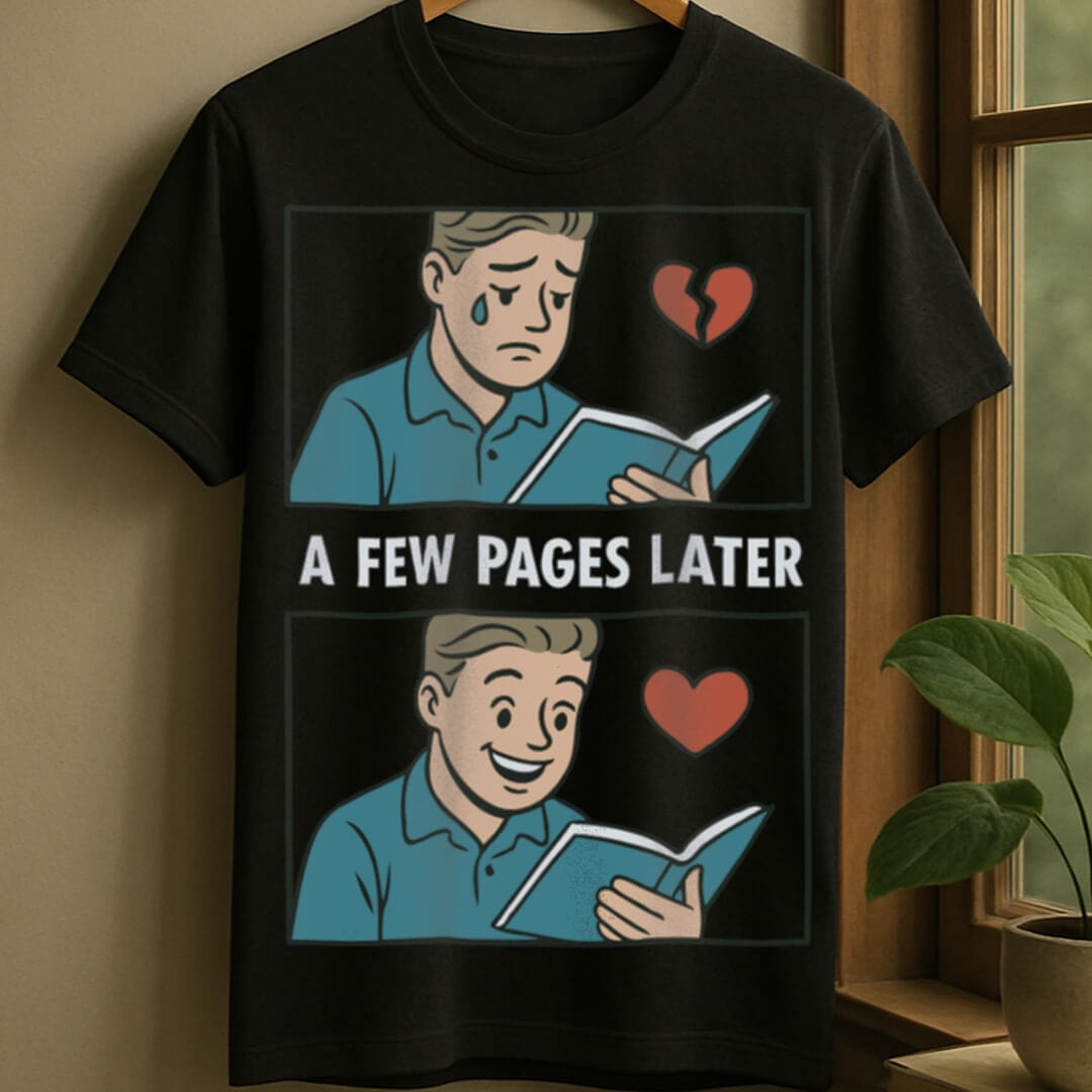 Black / S Emotion comic t-shirt