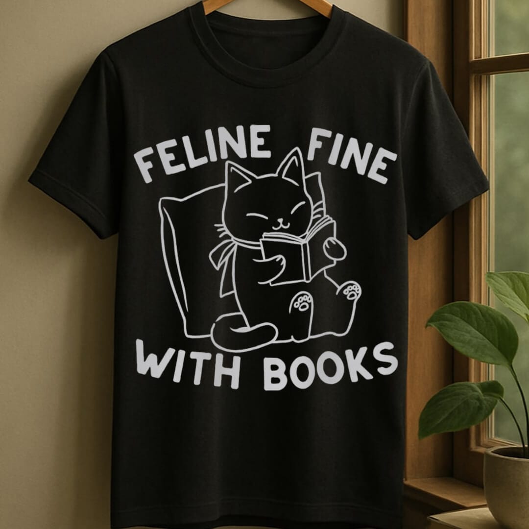 Black / S Feline fine t-shirt