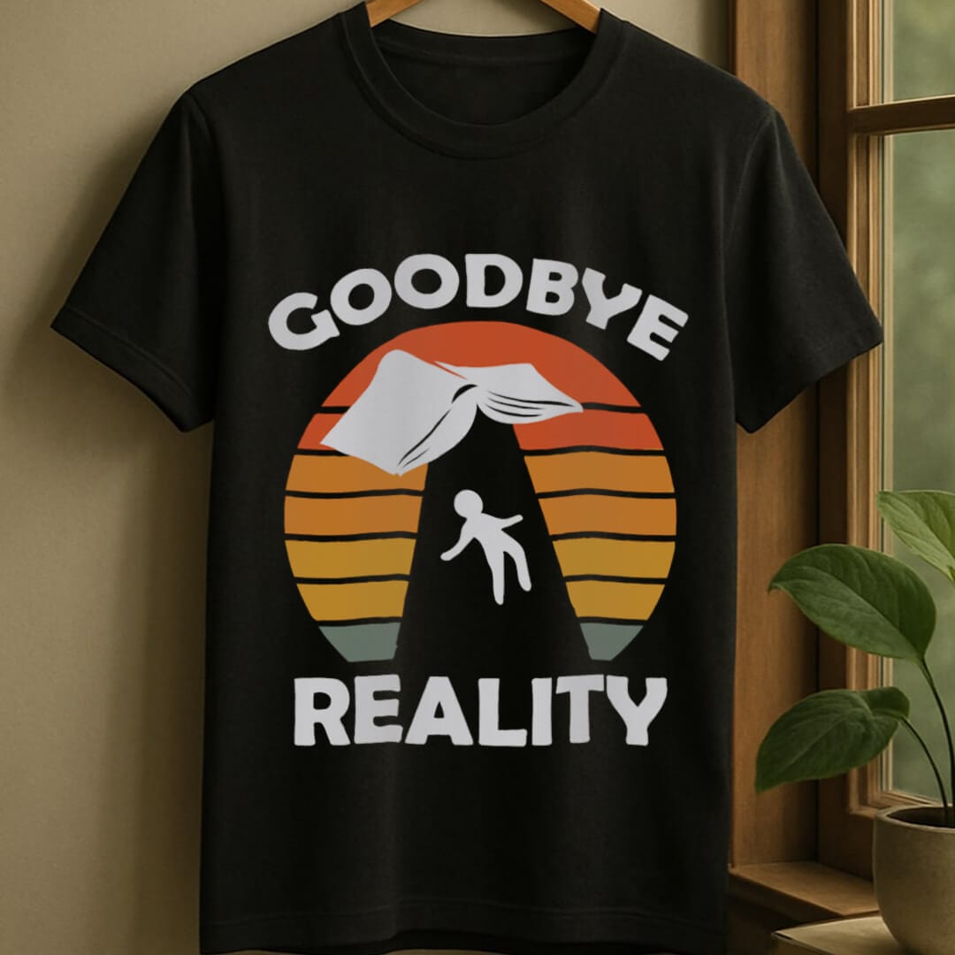 Black / S Goodbye reality t-shirt