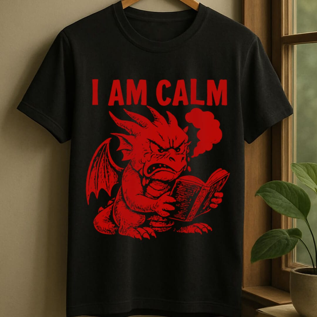 Black / S I am calm t-shirt