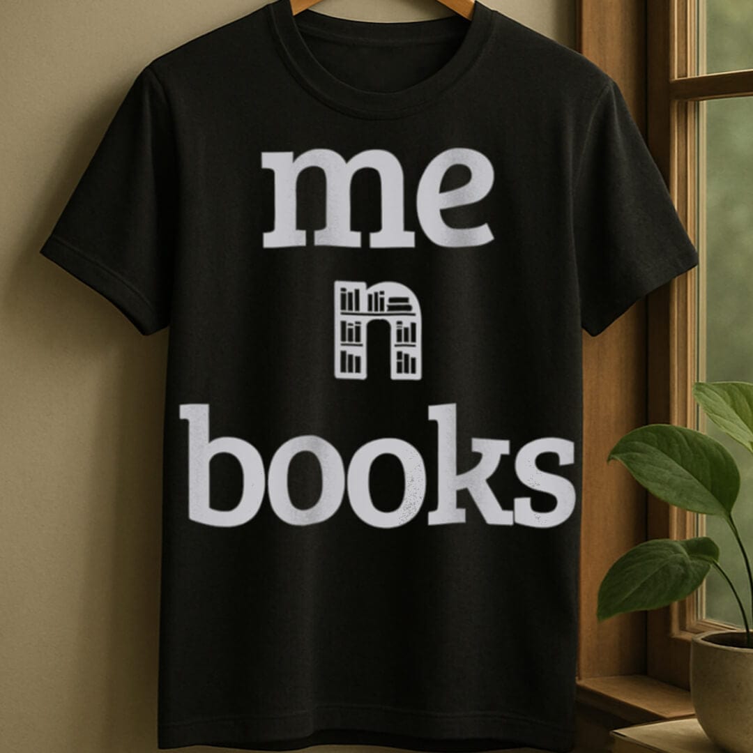 Black / S Me and books t-shirt