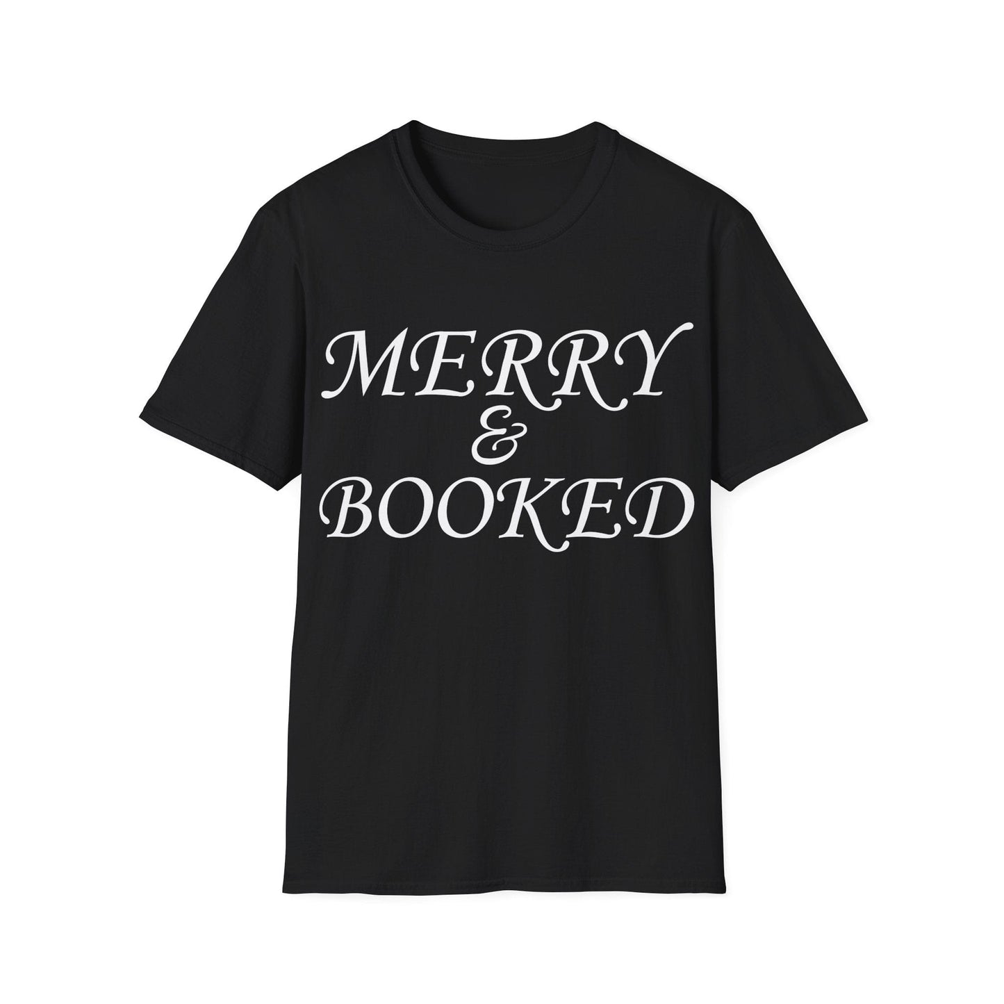 Black / S Merry & booked t-shirt