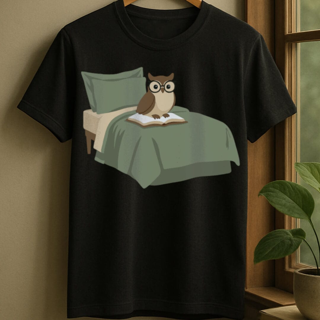 Black / S Night owl t-shirt