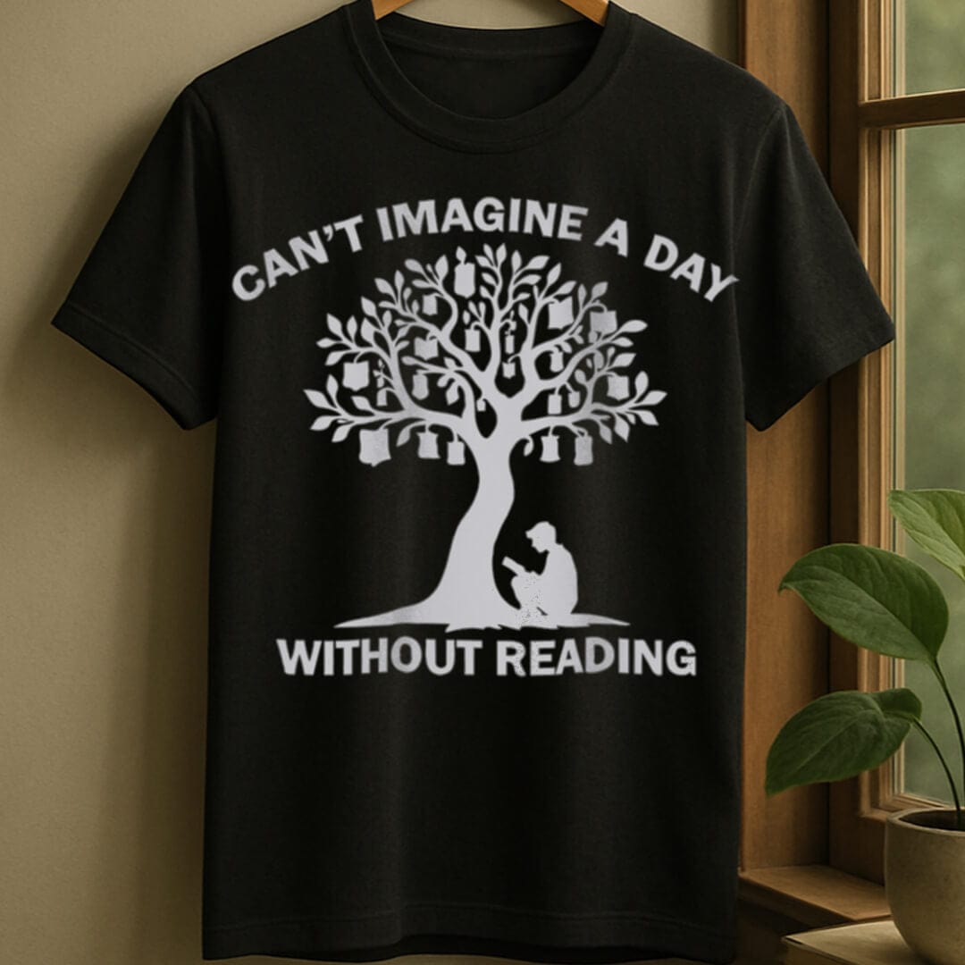 Black / S No day without reading t-shirt