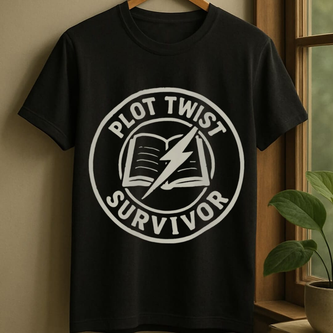 Black / S Plot twist survivor t-shirt