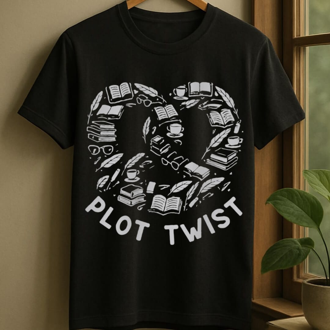 Black / S Plot twist t-shirt