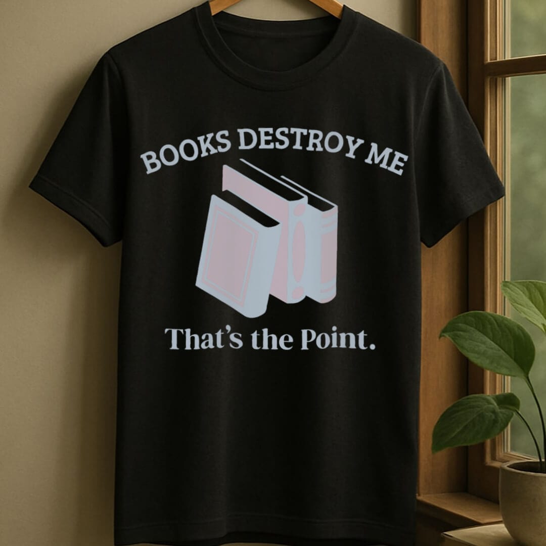 Black / S Point of books t-shirt