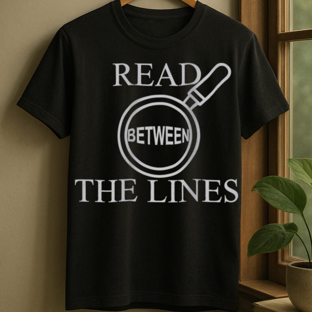 Black / S Read between the lines t-shirt