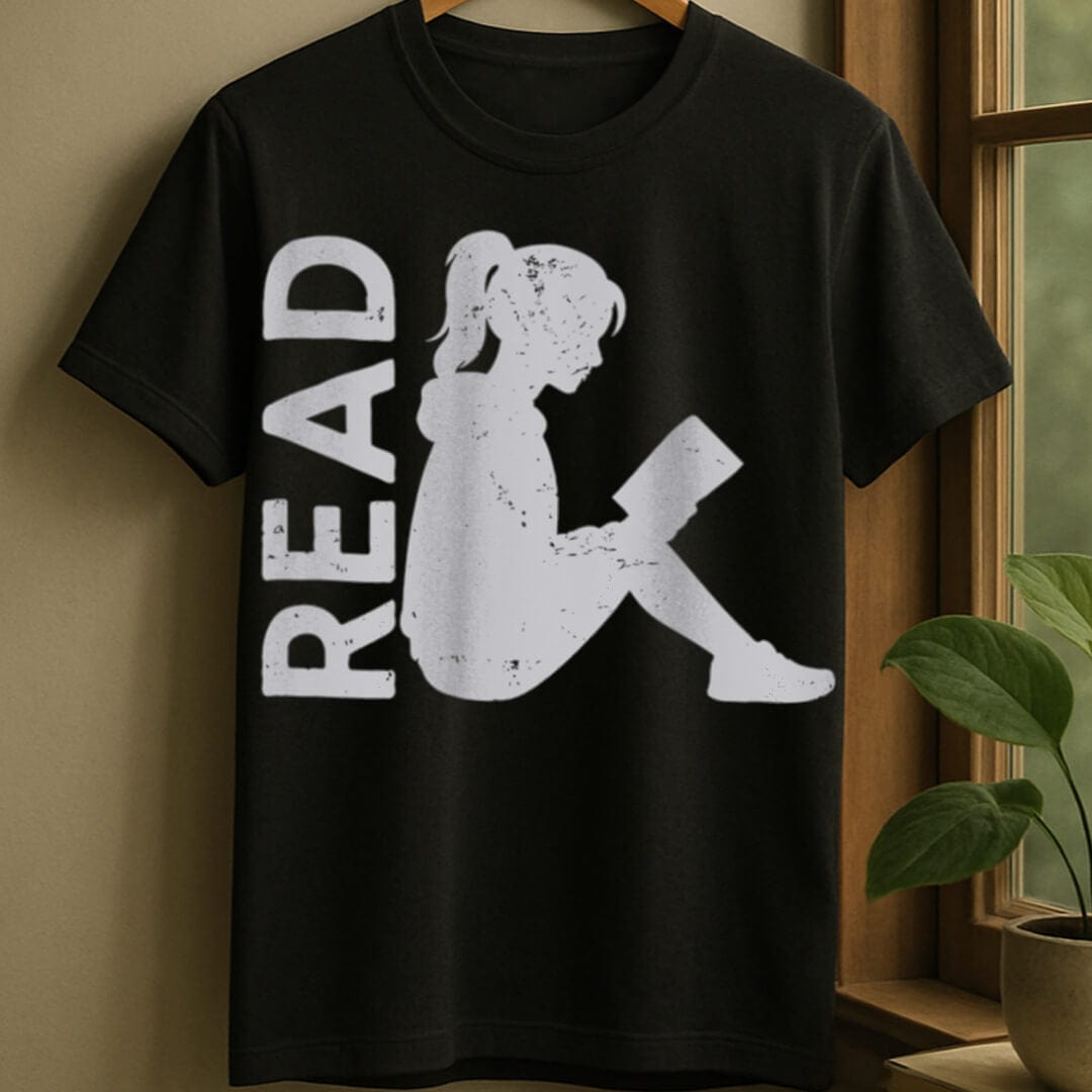 Black / S Read silhouette t-shirt