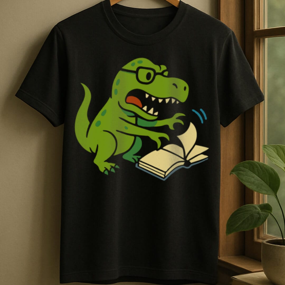 Black / S Reading rex t-shirt