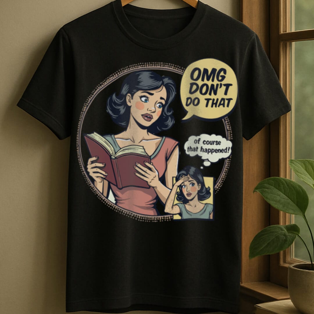 Black / S Reading shock t-shirt
