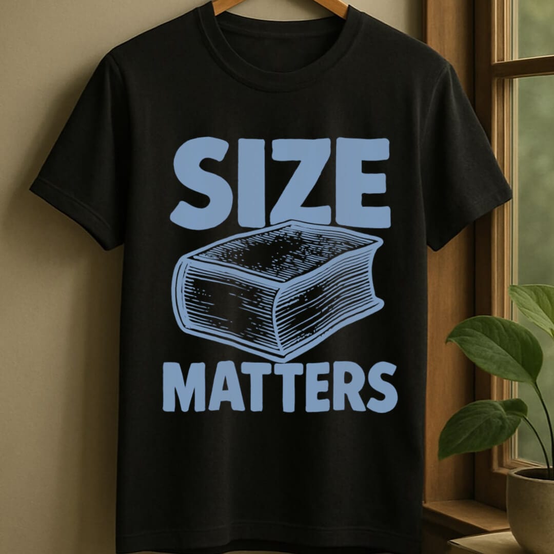 Black / S Size matters t-shirt