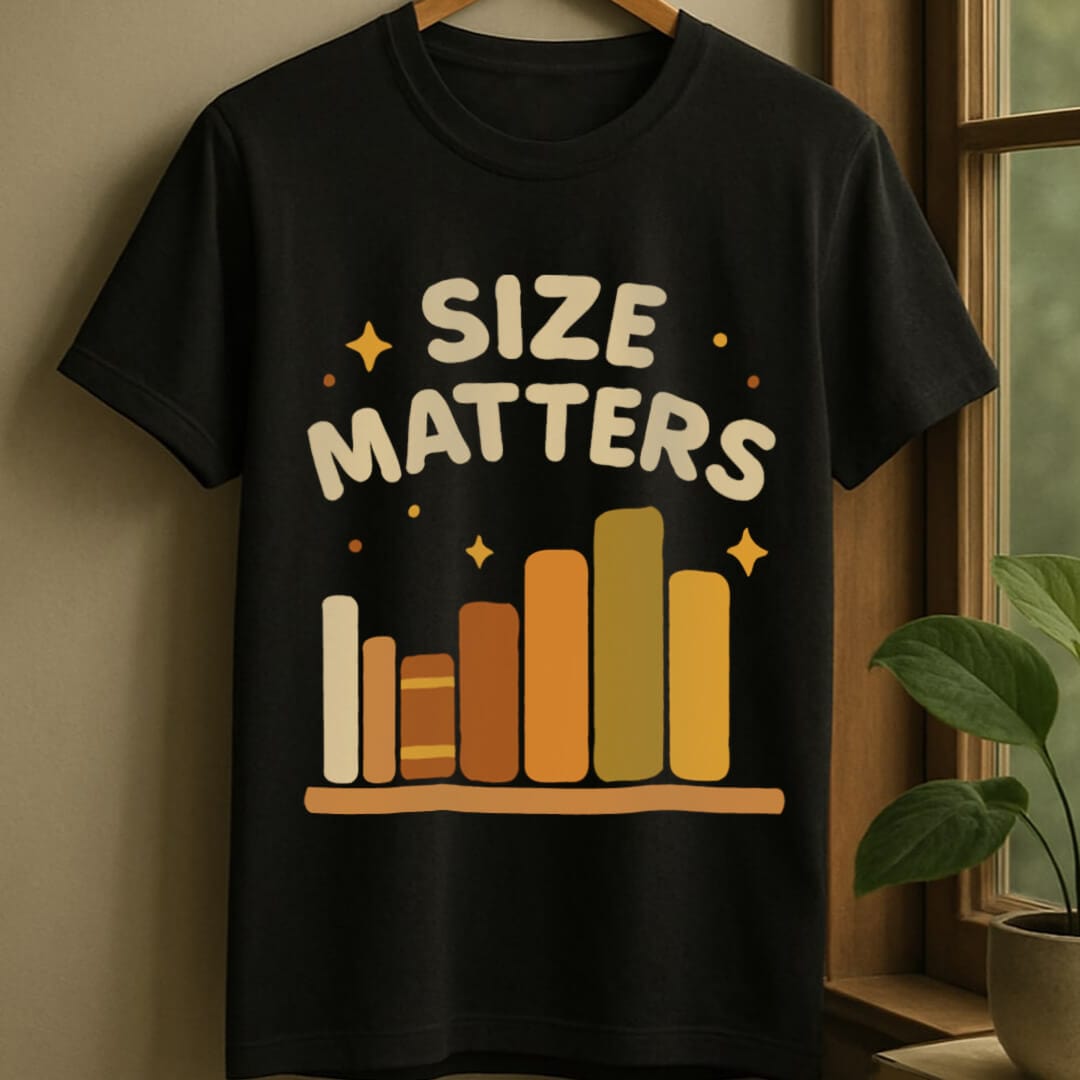 Black / S Size matters t-shirt