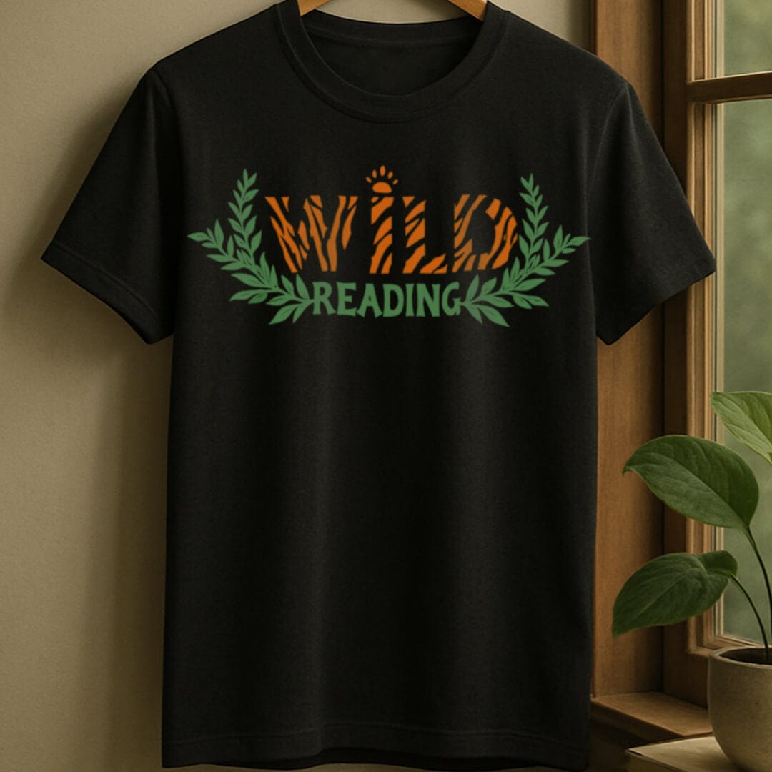 Black / S Wild reading t-shirt