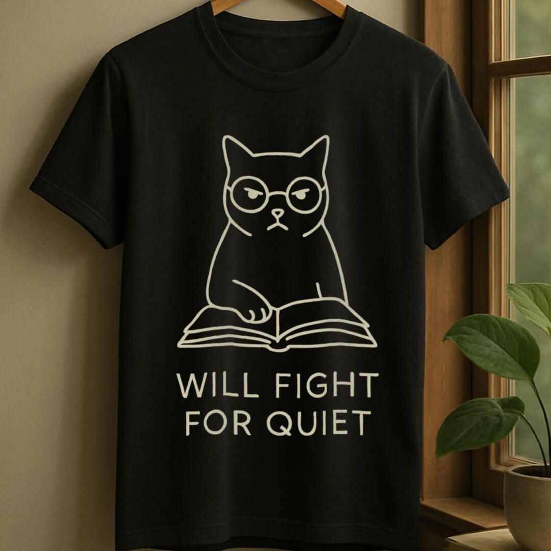 Black / S Will fight for quiet t-shirt