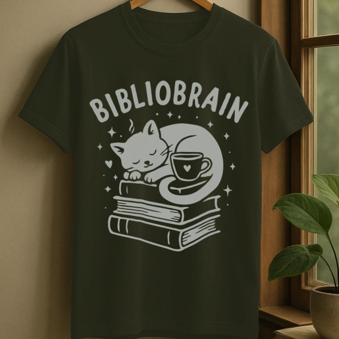 Military Green / S Bibliobrain t-shirt