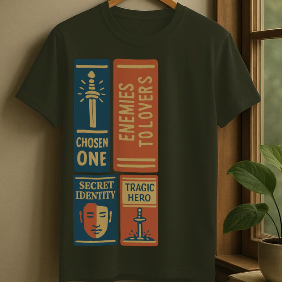 Military Green / S Book collection t-shirt