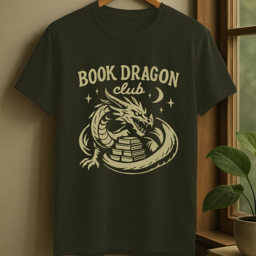 Military Green / S Book dragon club t-shirt