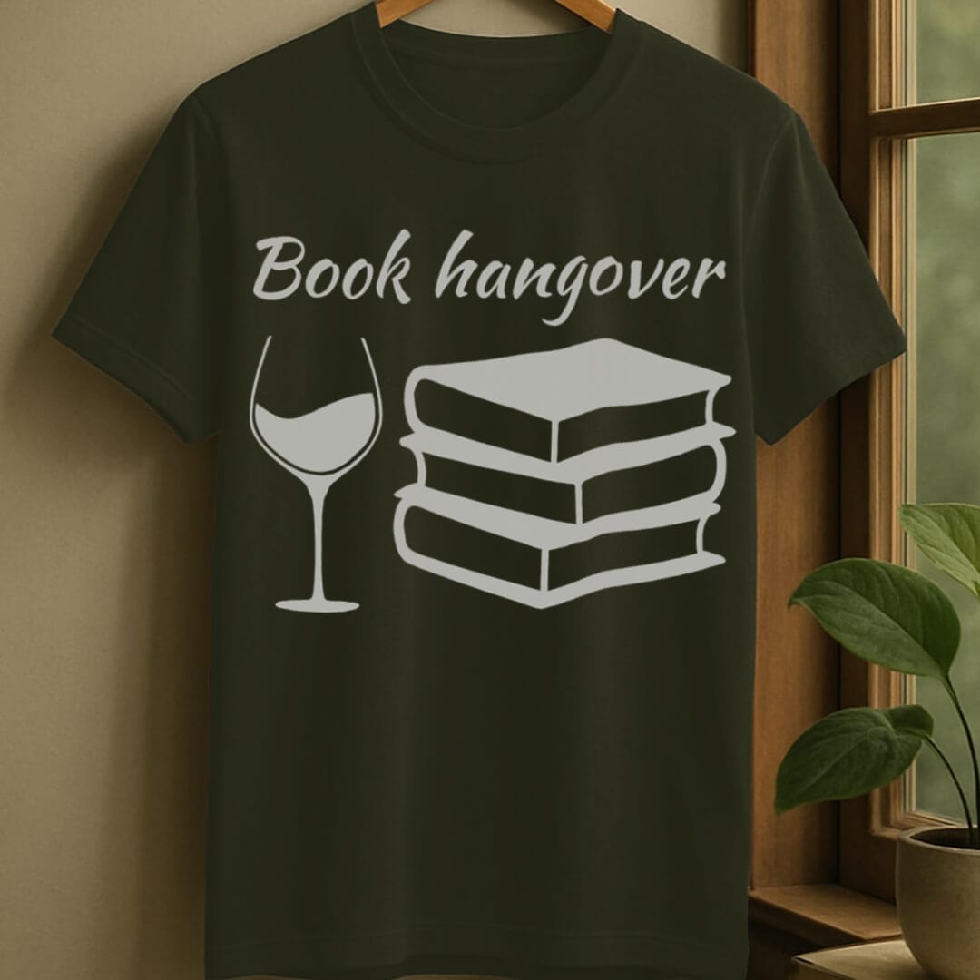 Military Green / S Book hangover t-shirt