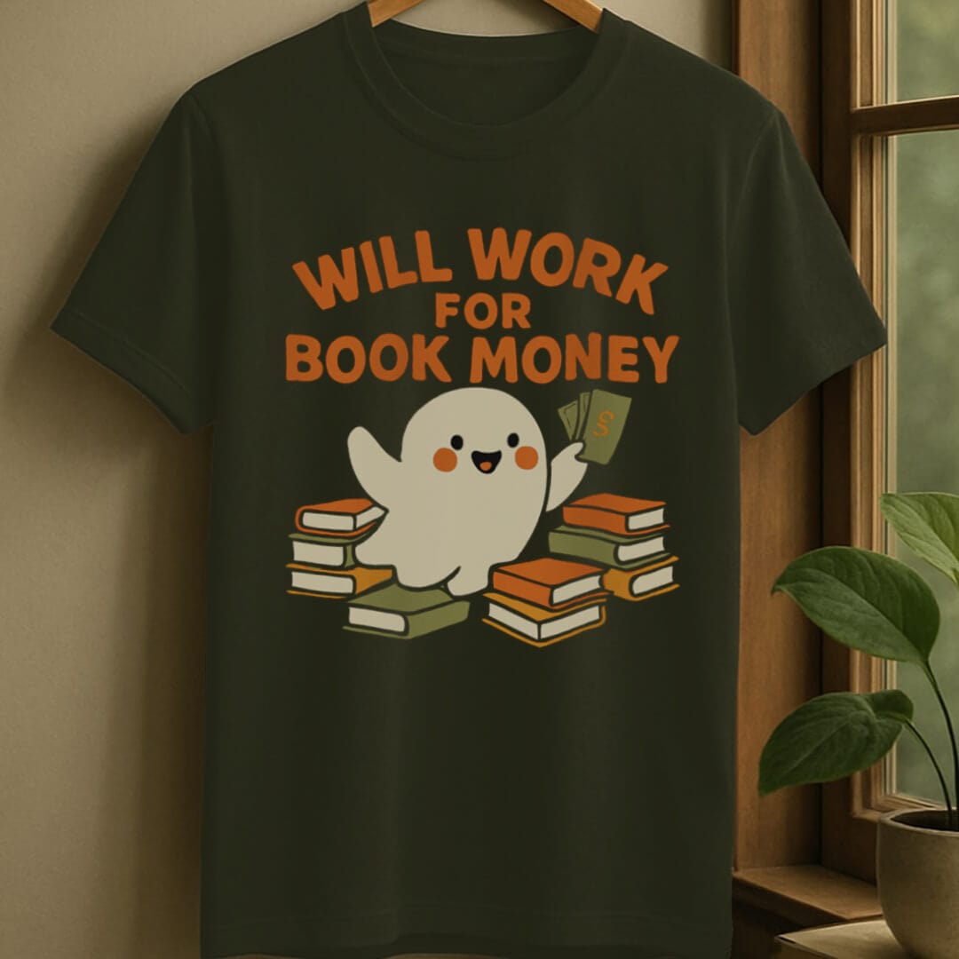 Military Green / S Book money t-shirt
