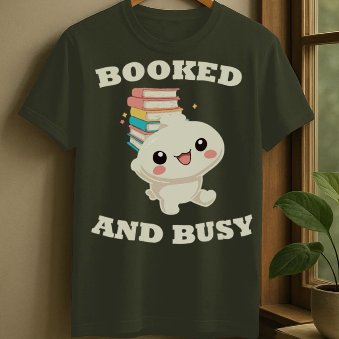 Military Green / S Booked and busy t-shirt