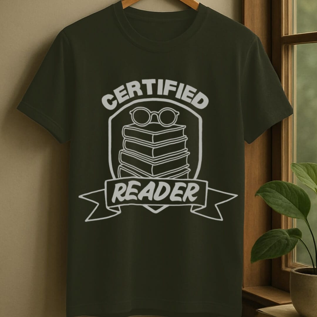 Military Green / S Certified reader t-shirt