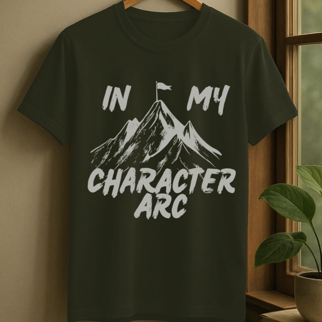 Military Green / S Character arc t-shirt