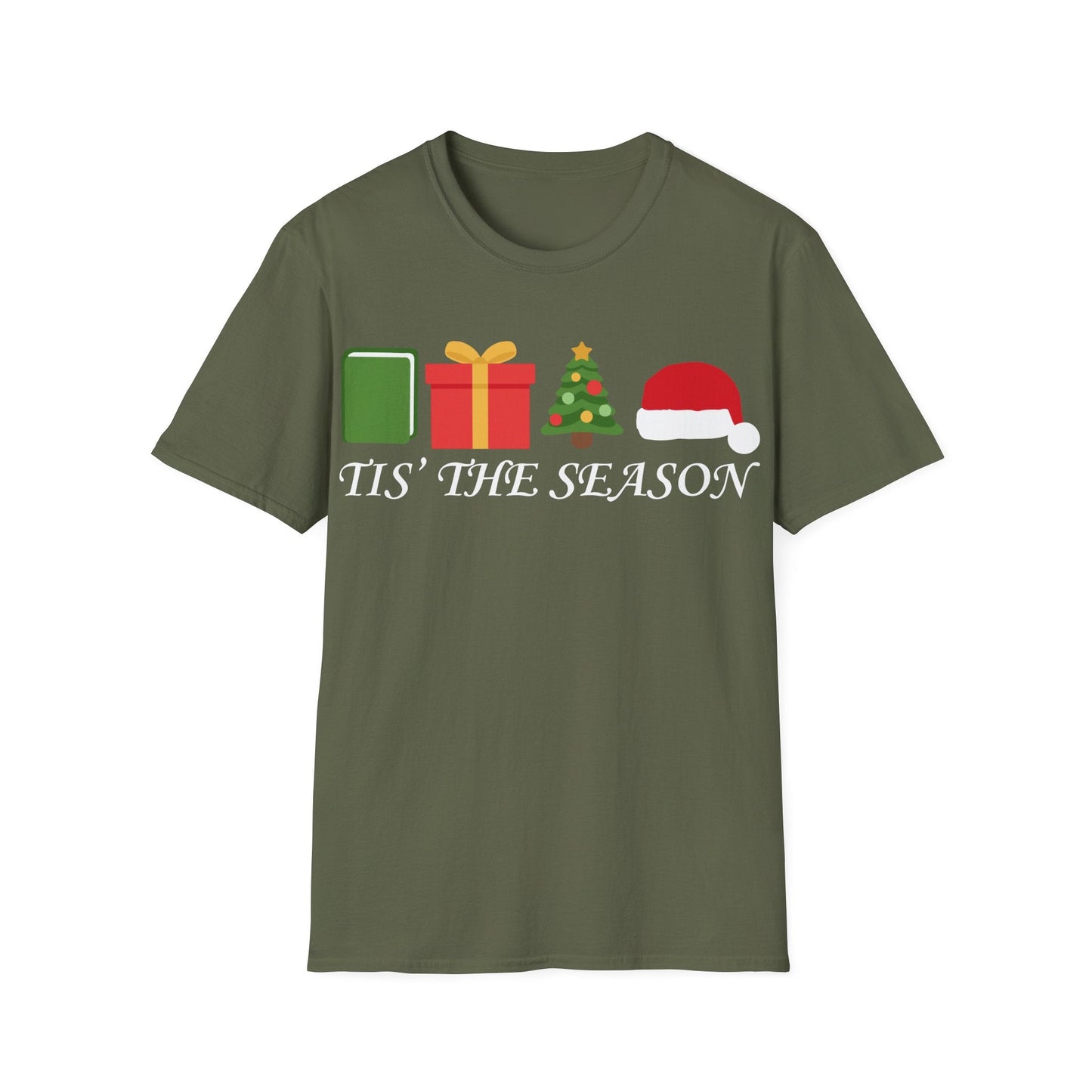 Military Green / S Christmas season t-shirt