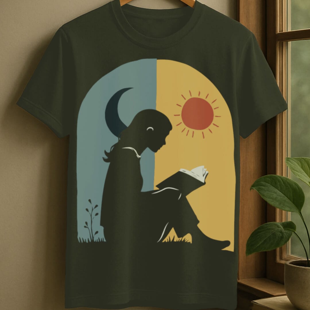Military Green / S Day and night t-shirt