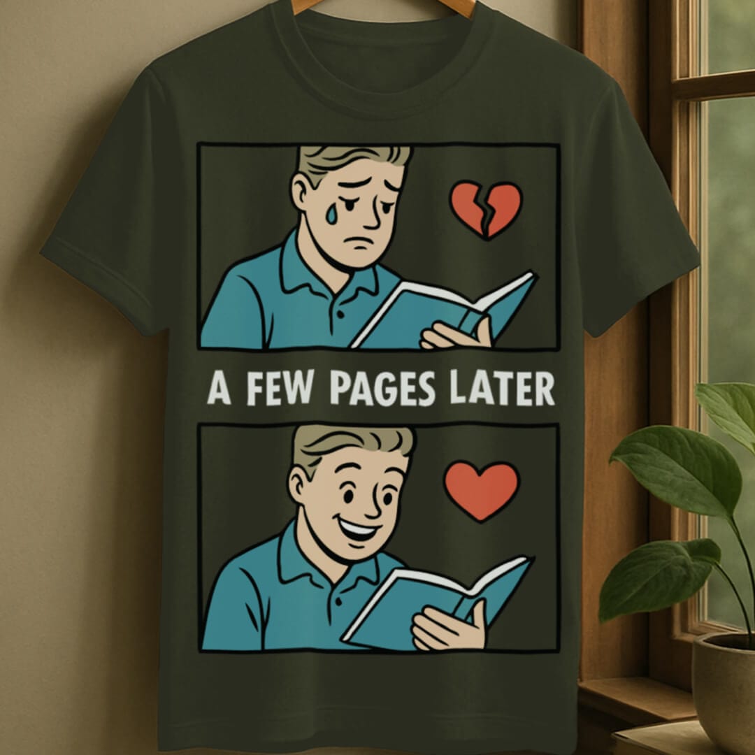 Military Green / S Emotion comic t-shirt