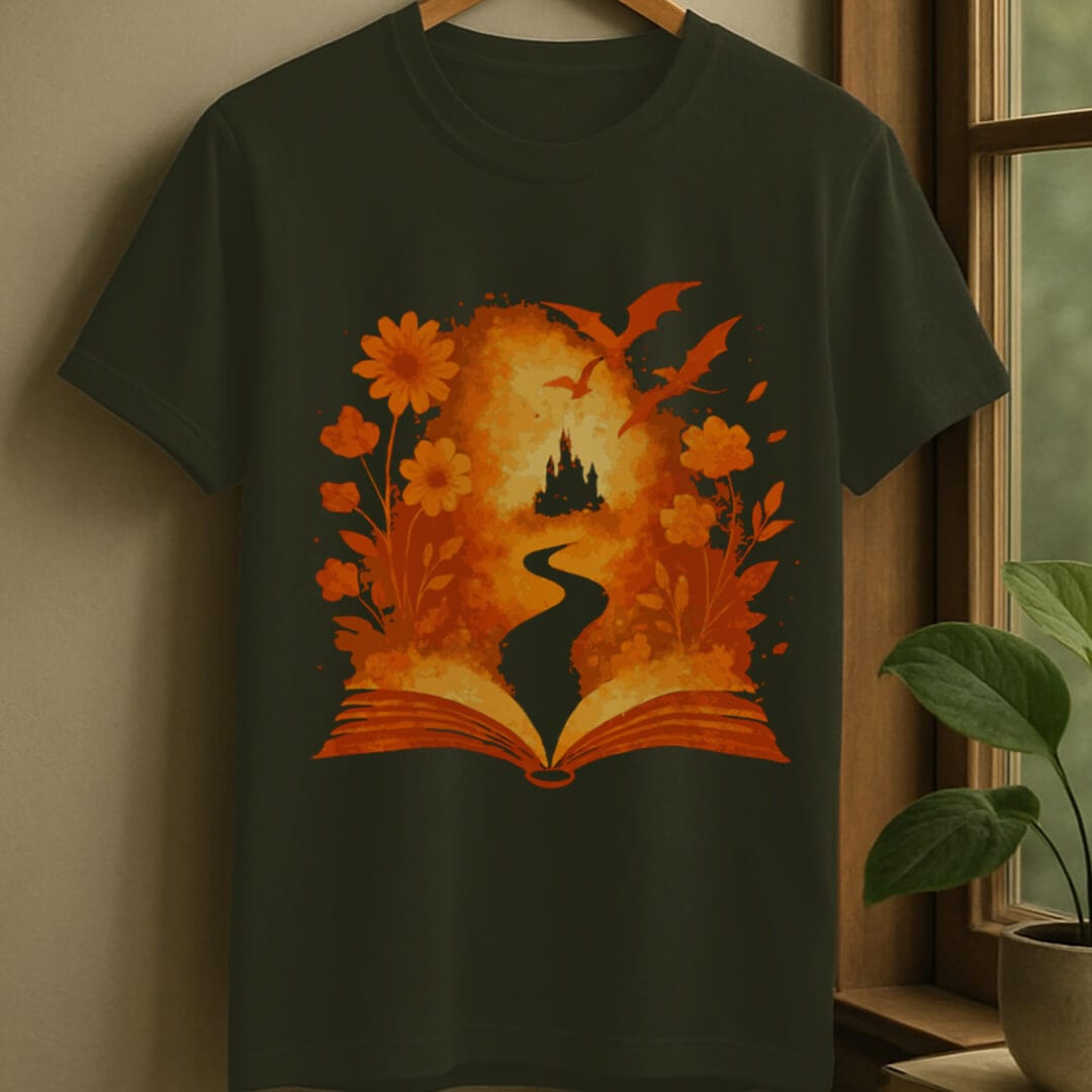 Military Green / S Fantasy escape t-shirt