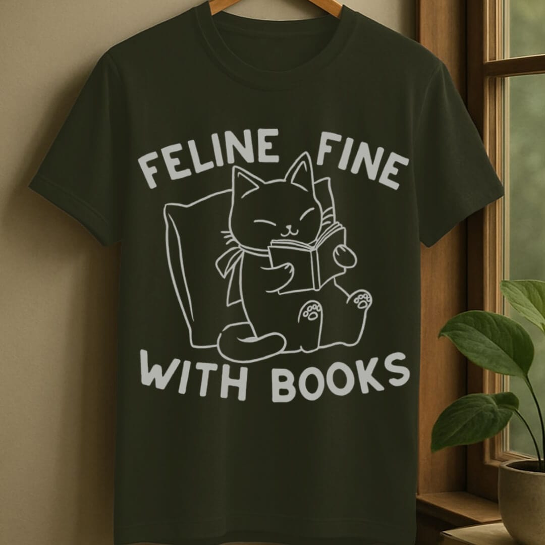 Military Green / S Feline fine t-shirt