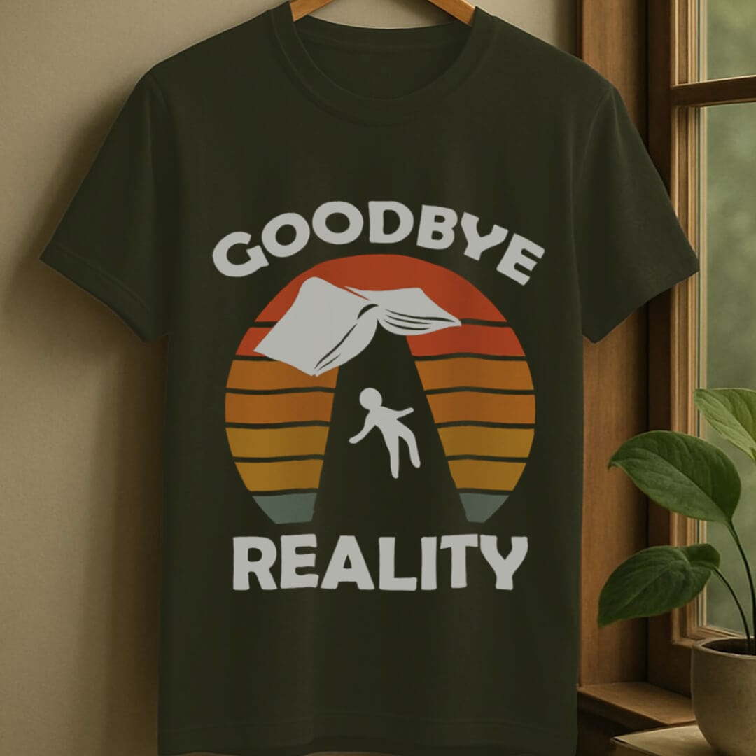 Military Green / S Goodbye reality t-shirt