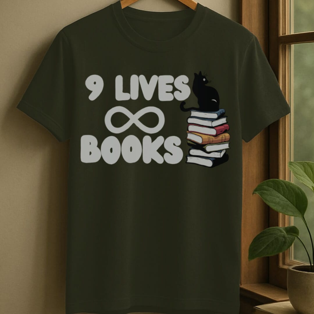 Military Green / S Infinite books t-shirt