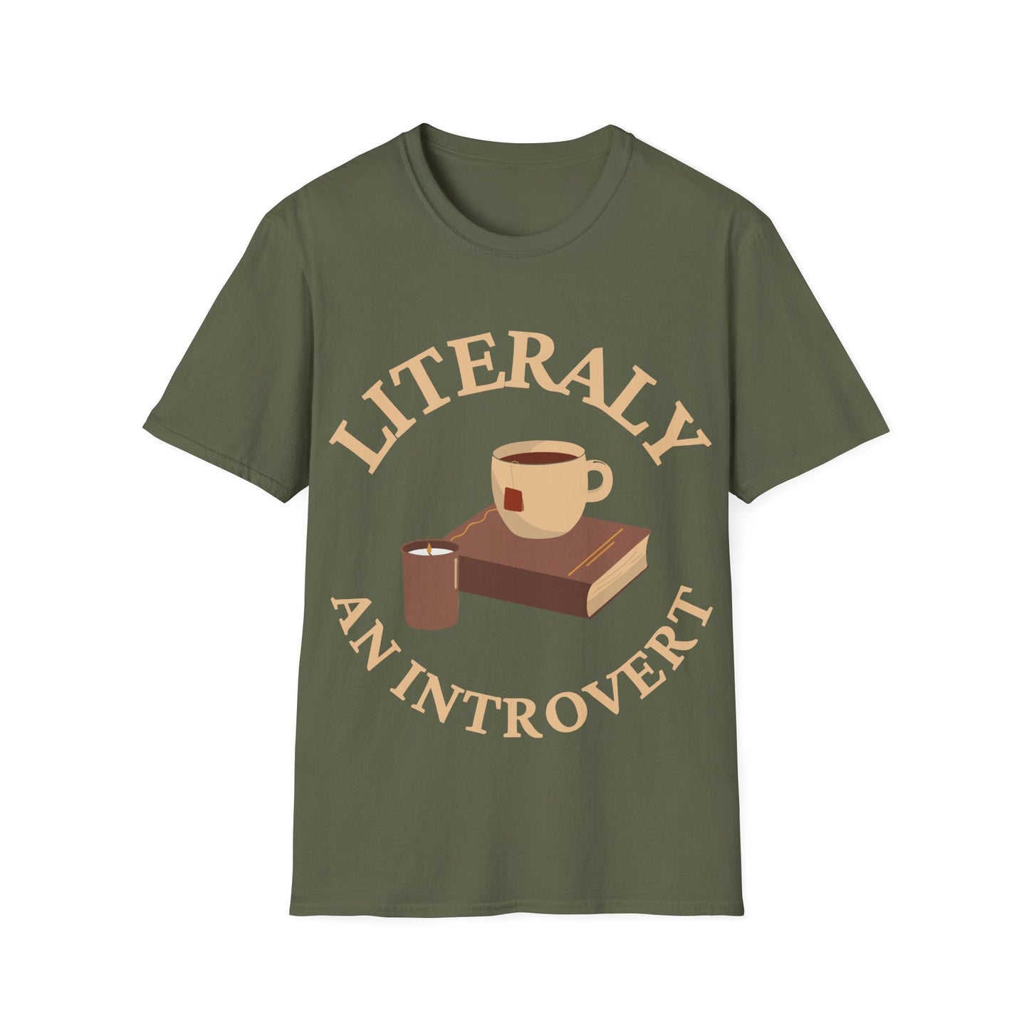 Military Green / S Literaly introvert t-shirt