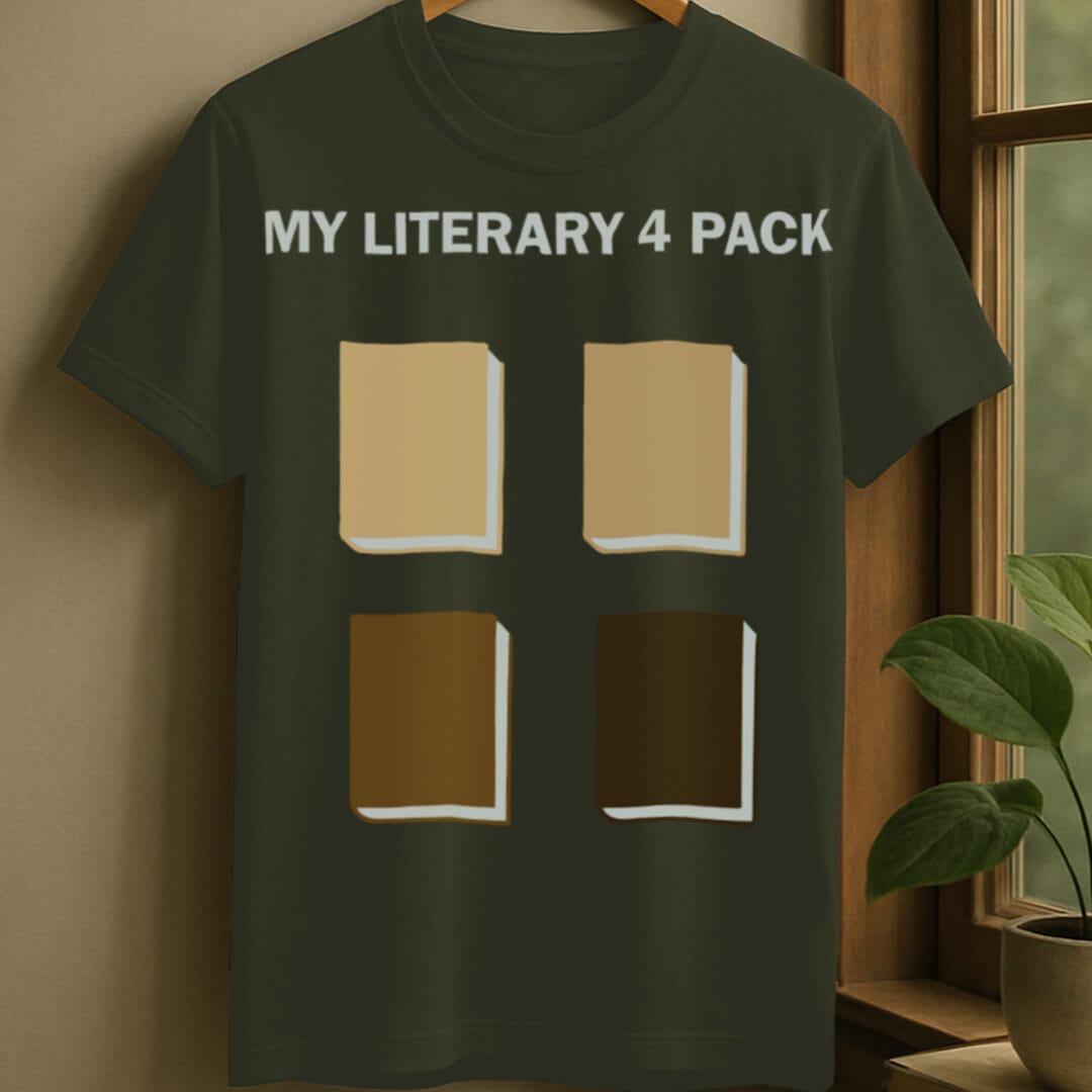 Military Green / S Literary packs t-shirt